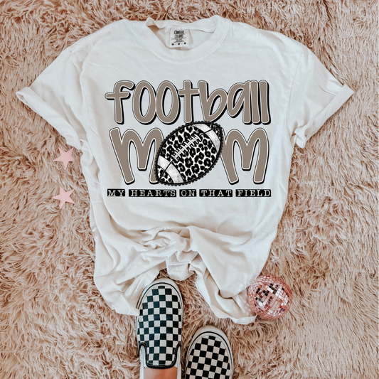Football Mom.. My heart is on That Field T-Shirt