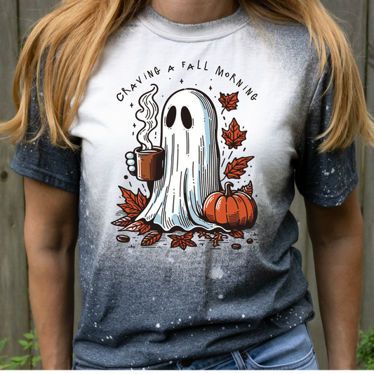 Craving a Fall morning Cute Ghost T-Shirt