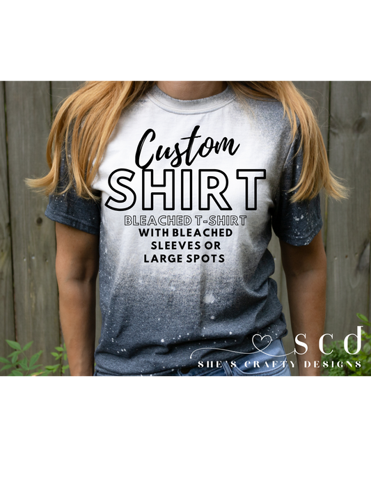 Custom Bleached Sports T-Shirts
