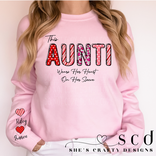 Valentines Day heart on my sleeve