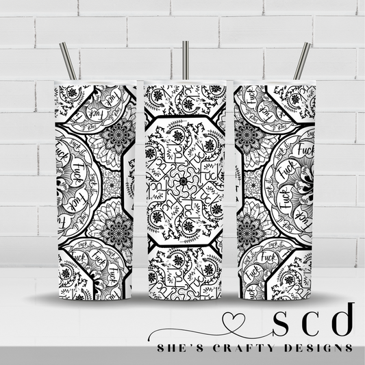 Hidden cuss word tumbler