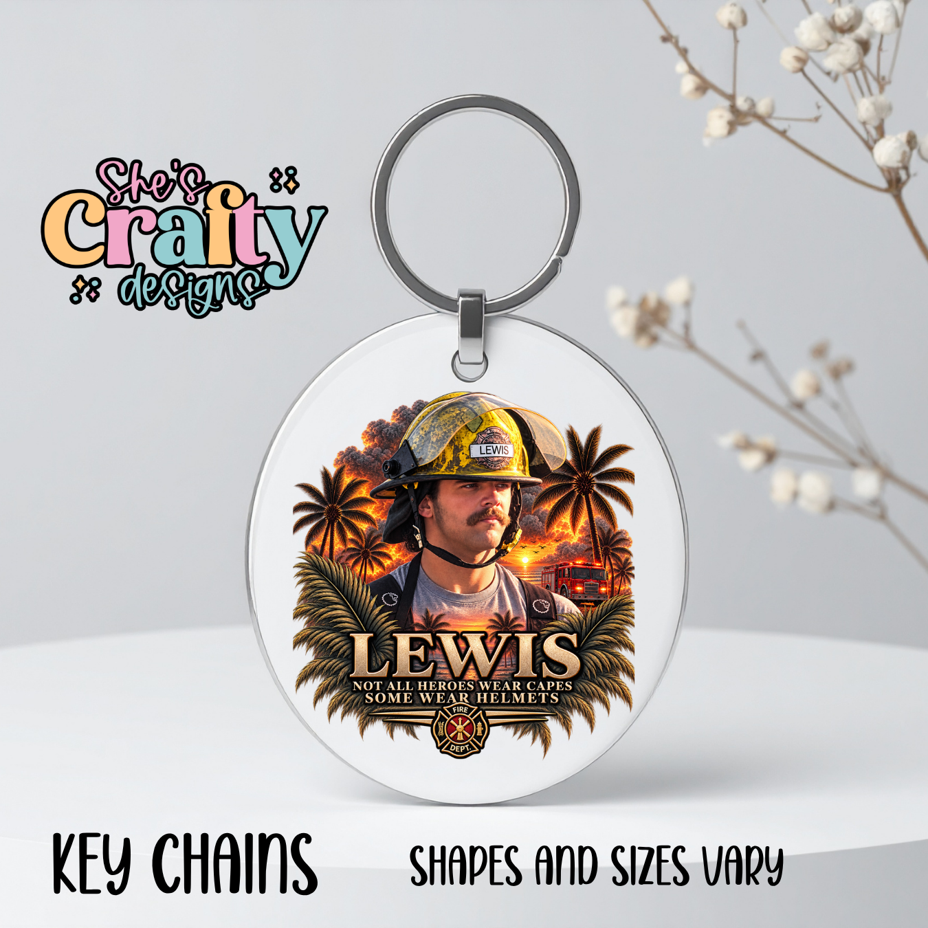 In Memory of Evan Keychain Keepsake